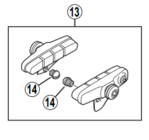 Shimano Spares BR-7700 tire guide