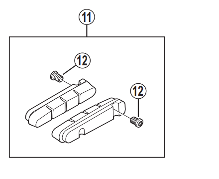 Shimano Spares BR-9000 fixing bolt; M4 x 5.5 mm
