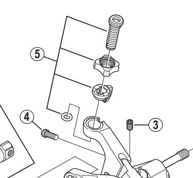 Shimano Spares BR-9000 cable adjusting bolt unit