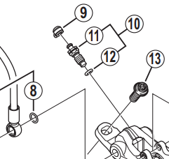 Shimano Spares BR-M987 bleed nipple and seal ring