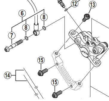 Shimano Spares BR-M987 banjo bolt and O-ring