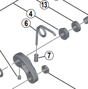 Shimano Spares BR-4700 arm spring for front