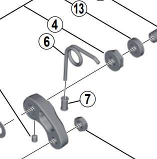 Shimano Spares BR-4700 arm spring for front