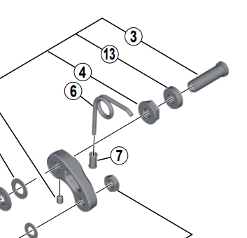 Shimano Spares BR-4700 arm spring for rear