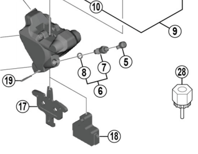 Shimano Spares BR-RS505 bleeding spacer