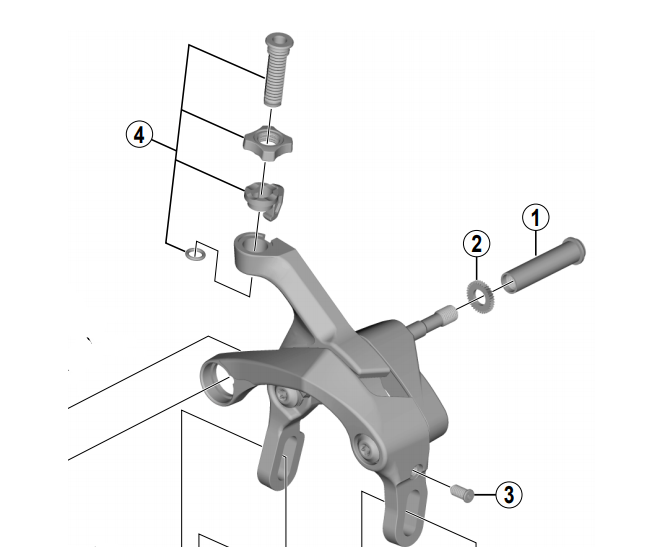 Shimano Spares BR-R9100 cable adjusting bolt unit