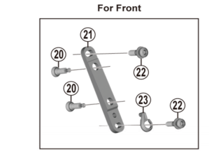 Shimano Spares BR-R9170 calliper fixing bolt A