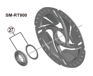 Shimano Spares SM-RT900 lock ring and washer