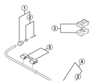 Shimano Spares SM-BH90 connecting bolt unit; M8 for ST-R9180