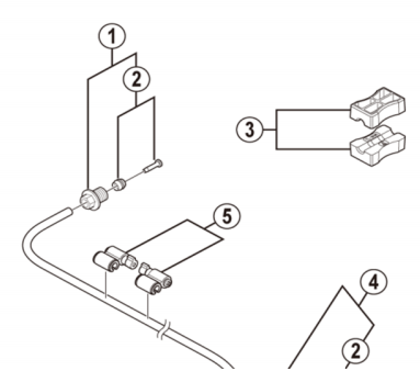 Shimano Spares SM-BH90 connecting bolt unit; M8 for ST-R9180