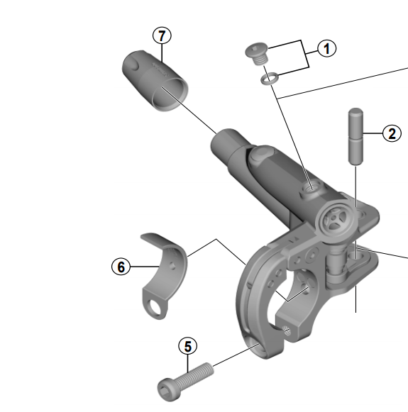 Load image into Gallery viewer, Shimano Spares BL-M7000 lever axle 5 mm
