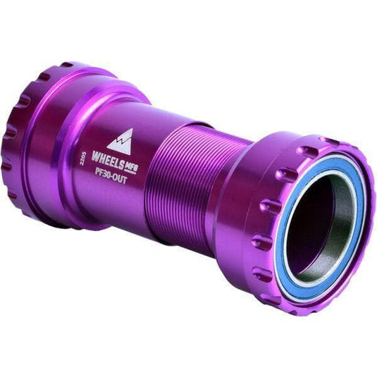 Wheels Manufacturing PF30 Outboard ABEC-3 Bearings For 29mm Cranks (SRAM DUB) - Purple