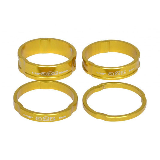 A2Z CNC 1 1/8" Ahead headset spacers 3mm, 5mm, 8mm and 10mm GOLD