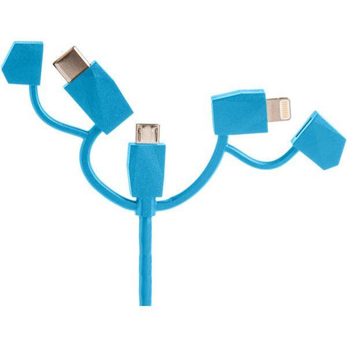 Outdoor Tech Calamari 2.0 3 in1 Charge Cable - Electric Blue