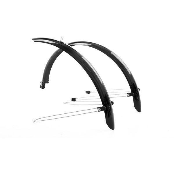 Load image into Gallery viewer, M Part Commute full length mudguards 27.5 black
