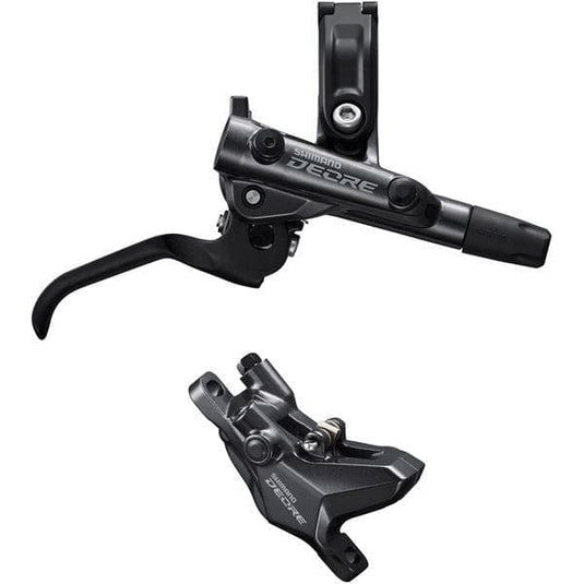 Shimano Deore BR-M6100/BL-M6100 Deore bled brake lever/post mount 2 pot calliper; front right