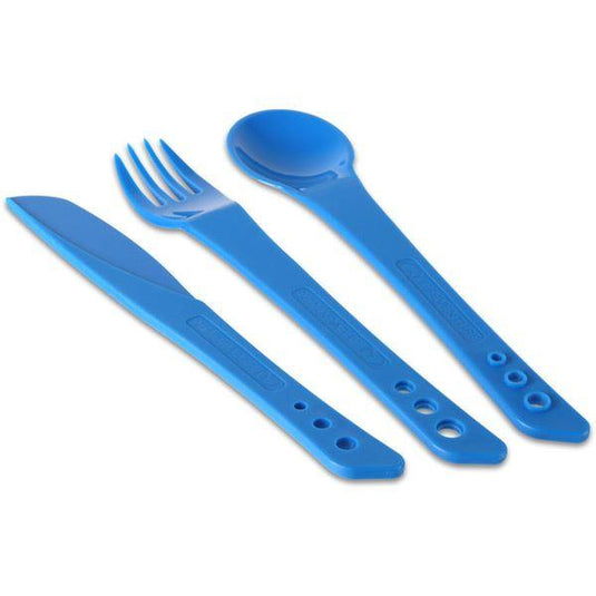 Lifeventure Ellipse Knife, Fork and Spoon Set - Blue