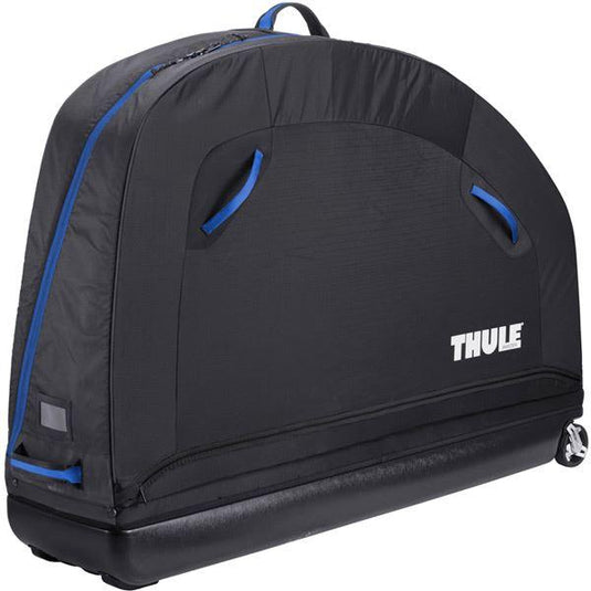 Thule RoundTrip Pro semi-rigid bike case with assembly stand