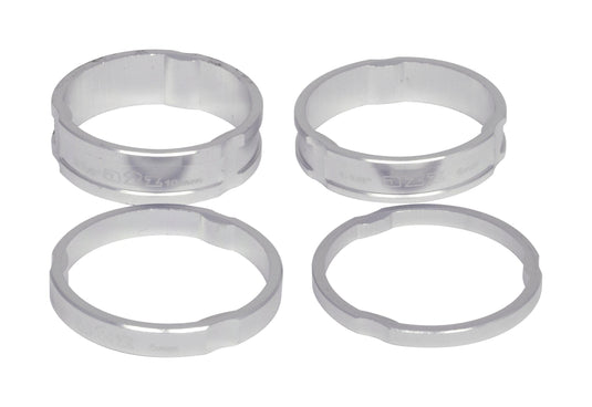 A2Z CNC 1 1/8" Ahead headset spacers 3mm, 5mm, 10mm and 15mm SILVER
