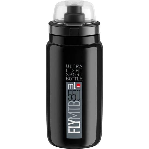 Elite Fly MTB; black with grey logo 550 ml