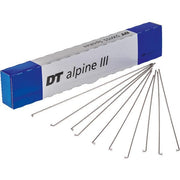 DT Swiss Alpine III silver spokes 13 / 15 / 14 g = 2.34 / 1.8 / 2 mm box 100; 264 mm