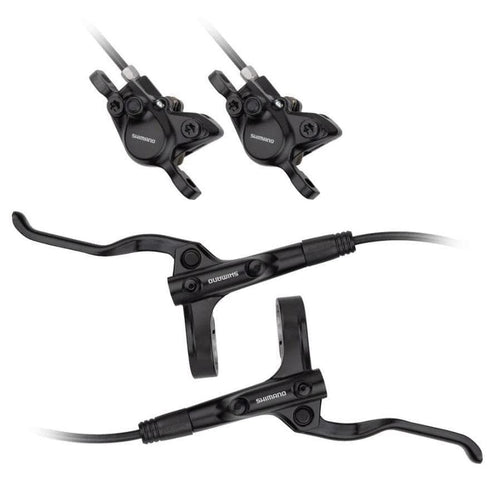 Shimano Alivio BR-MT200 / BL-MT200 Brake Lever & Post Mount Caliper - FRONT & REAR SET - Pre-Bled