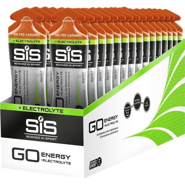 Load image into Gallery viewer, Science In Sport GO Energy + Electrolyte Gel - box of 30 gels - salted caramel
