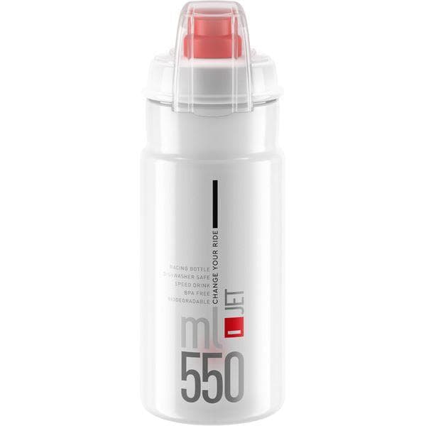 Elite Jet Biodegradable MTB; clear with red logo 550 ml