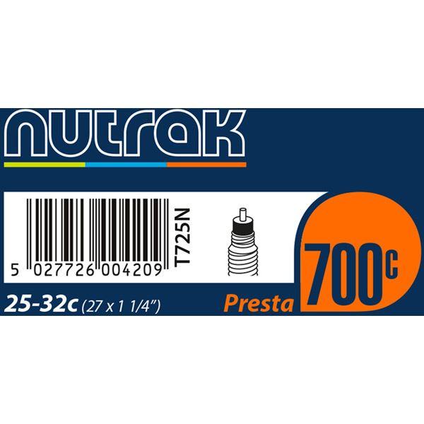 Load image into Gallery viewer, Nutrak 700 x 25 - 32C (27 x 1-1/4 inch) Presta inner tube
