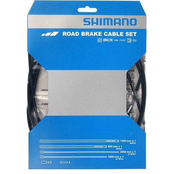 Shimano  Road brake cable set with SIL-TEC coated inner wire; black