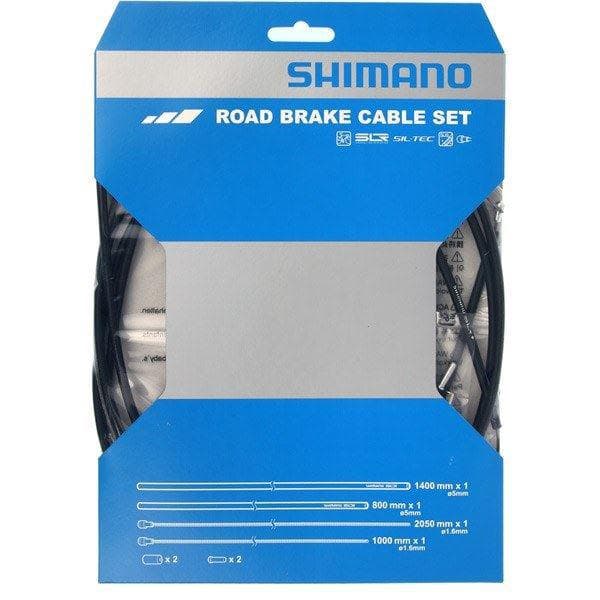 Load image into Gallery viewer, Shimano Dura-Ace Road brake cable set with SIL-TEC coated inner wire; black
