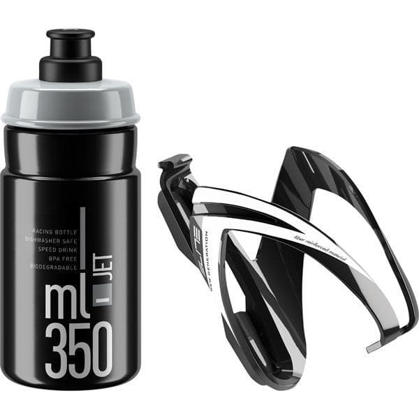 Elite Ceo Jet youth bottle kit includes cage and 66 mm; 350 ml bottle