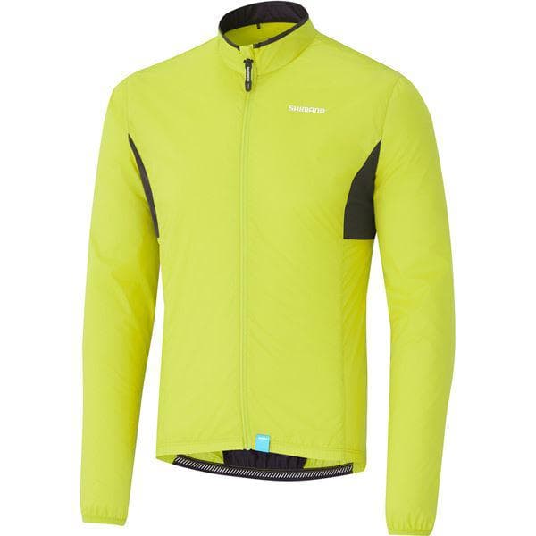 Shimano Clothing Men's Compact Windbreaker, Neon Yellow, Size L