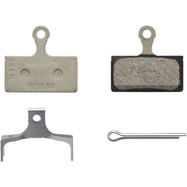 Shimano Spares G05S-RX disc pads and spring; steel back; resin