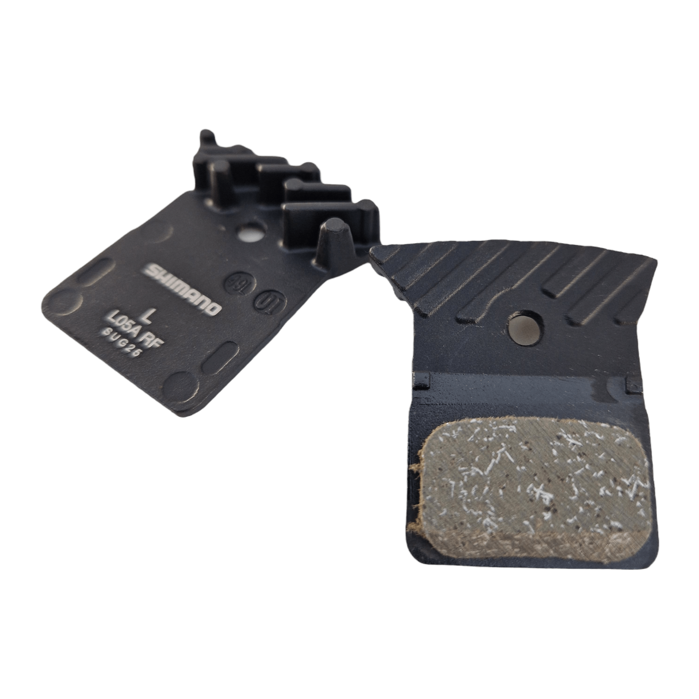 Shimano Dura Ace L05A-RF Alloy Backed Disc Brake Pads with Spring & Cooling Fins - Resin