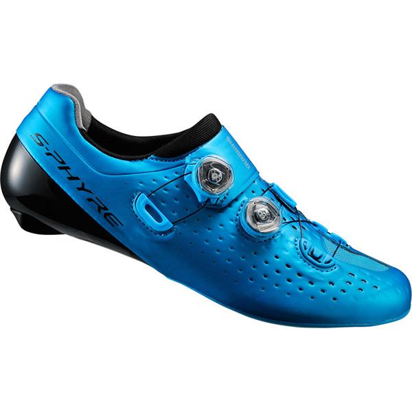 Shimano RC9 SPD-SL shoes, S-Phyre, blue, size 44