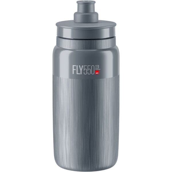 Elite Fly Tex Lightweight Cycling Sports Bottle - Grey 550ml