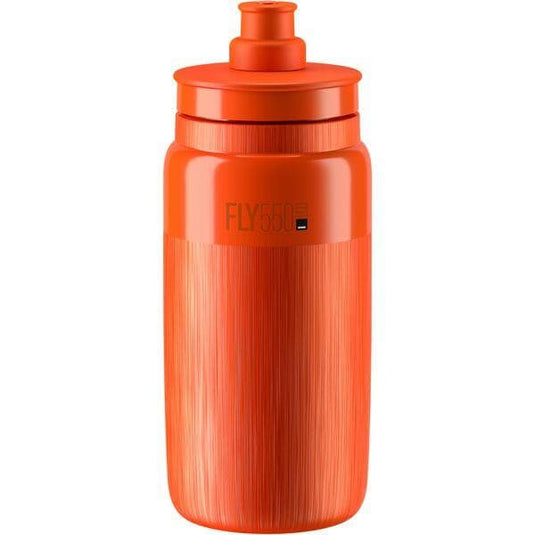 Elite Fly Tex Lightweight Cycling Sports Bottle - Orange - 550ml