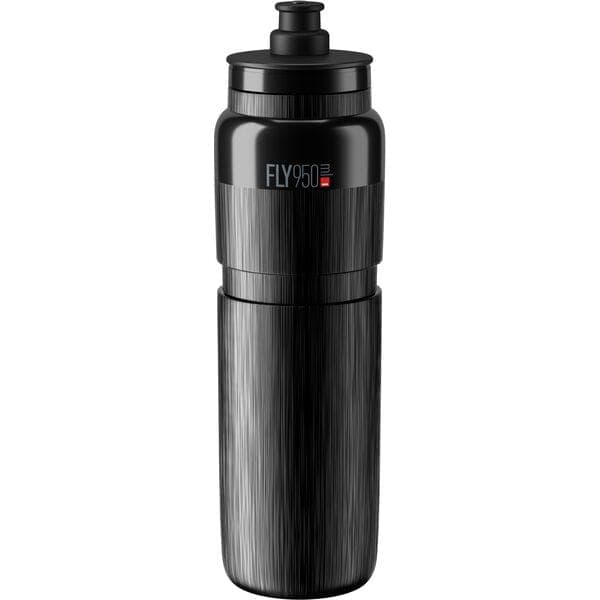 Elite Fly Tex Lightweight Cycling Sports Bottle - Black - 950ml