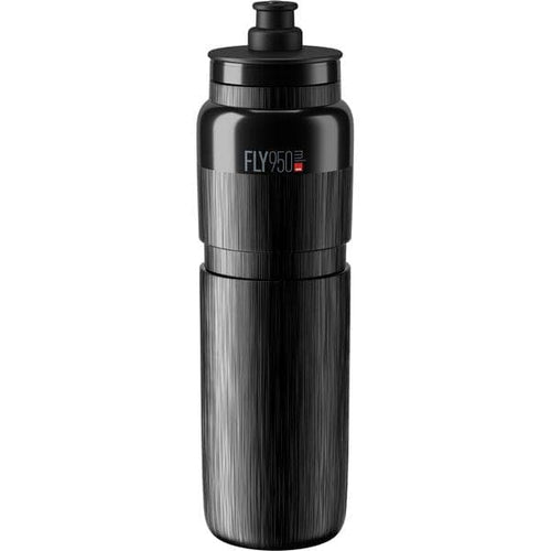 Elite Fly Tex Lightweight Cycling Sports Bottle - Black - 950ml