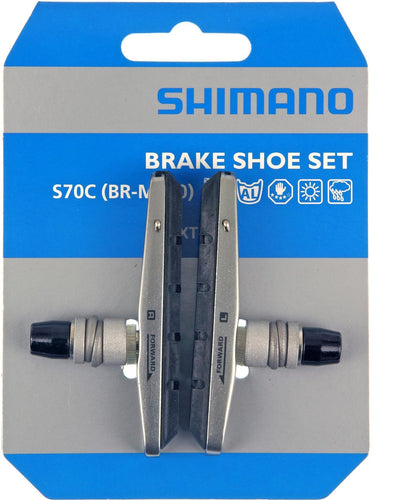 Shimano Spares M70R2 Br-M770 Cartridge Type post Brake Shoe; Medium Power Alloy Rims; Pair