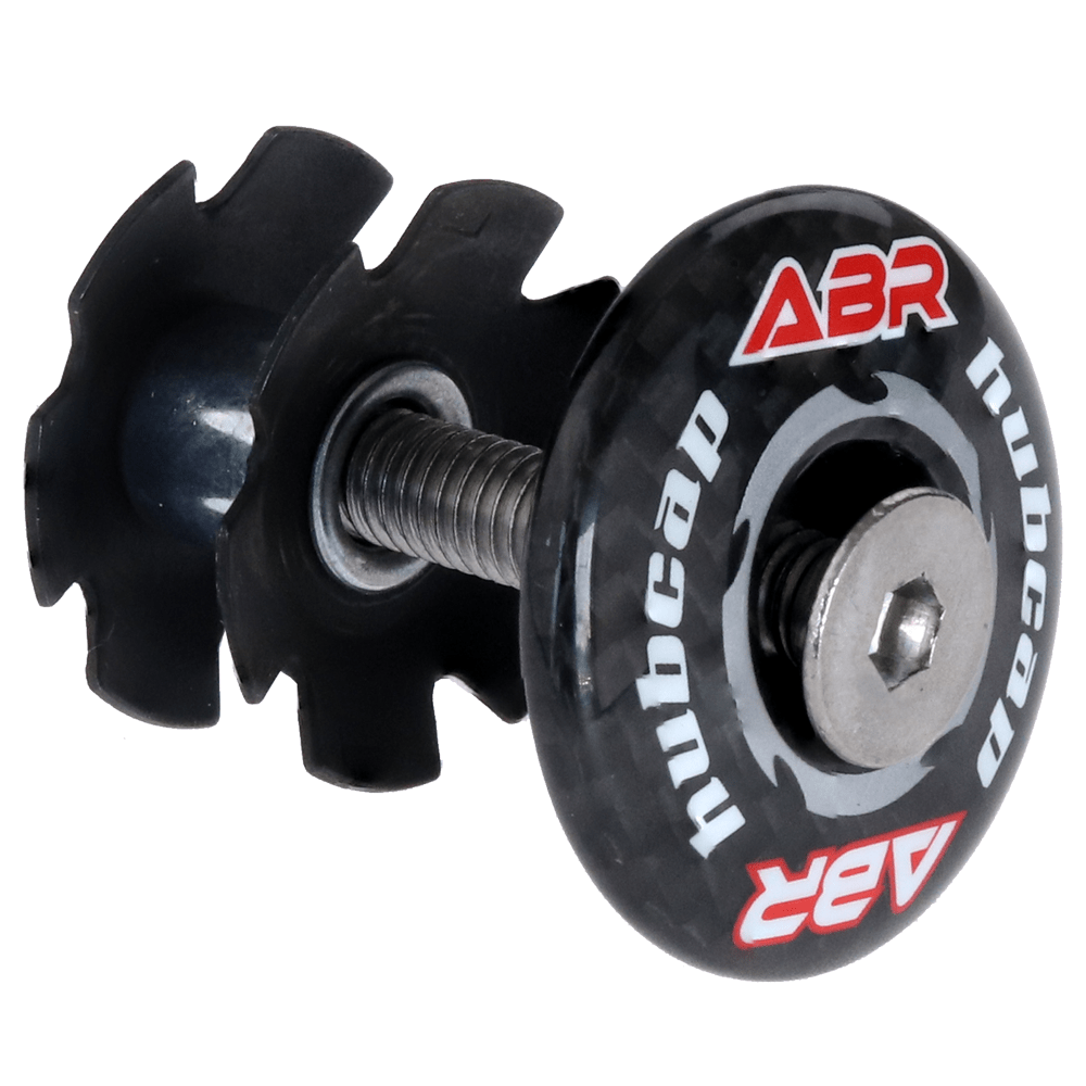ABR Hubcap 1" 1/8" Star Washer Pack Carbon Fibre