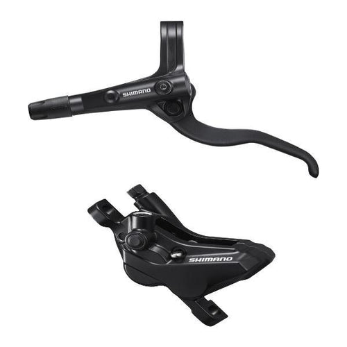 Shimano Non-Series MTB BR-MT420 / BL-MT401 bled brake lever/post mount calliper; black; front right