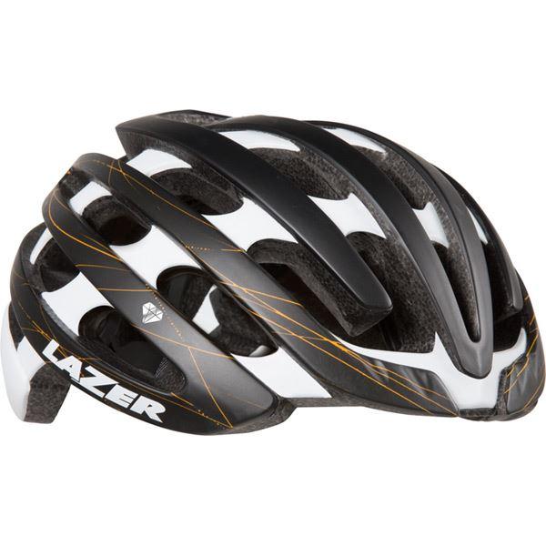 Lazer Cosmo Helmet, Black/Gold Swirls, Small