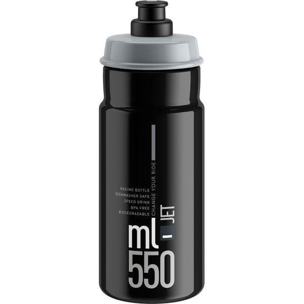 Elite Jet Biodegradable black grey logo 550 ml