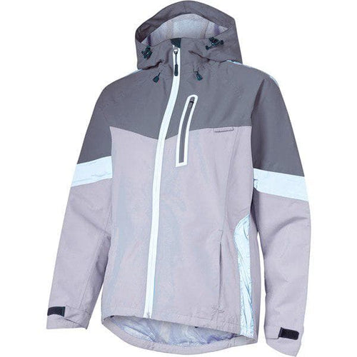 Madison Prima women's waterproof jacket; cloud grey / dark shadow size 8