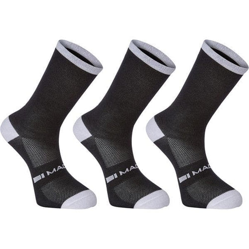 Madison Freewheel coolmax long sock triple pack - black - large 43-45
