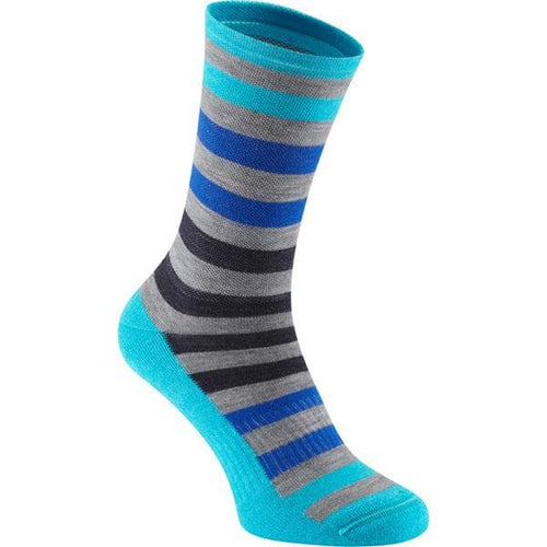 Madison Isoler Merino 3-season sock - blue fade - large 43-45
