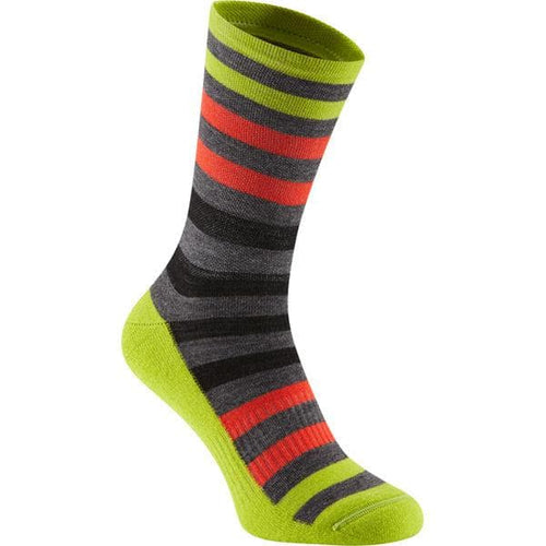 Madison Isoler Merino 3-season sock - yellow pop - large 43-45