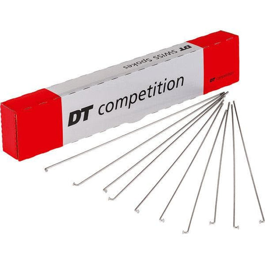 DT Swiss Competition silver spokes 14 / 15 g = 2 / 1.8 mm box 100; 254 mm